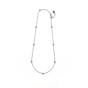 디아만테 다이아8 블랙 목걸이, Diamante 8 Diamond Black Necklace, 18k white gold & dia