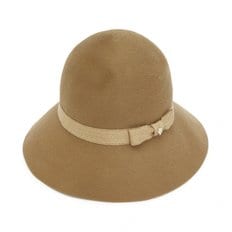 알프레다 9 여성 클로슈햇 HAT51464 CAMEL