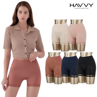 신세계라이브쇼핑 레이스햄 보정 네모 팬티 5종 패키지