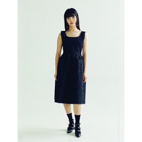 CLOAKE  MIDI DRESS  _ BLACK