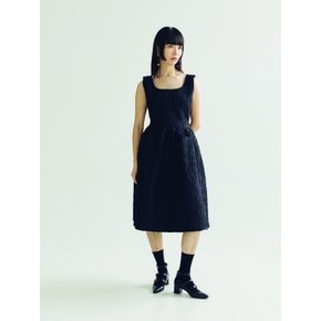 CLOAKE  MIDI DRESS  _ BLACK