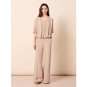 JS6A0BL433[스퀘어넥 턱 패널 블라우스]