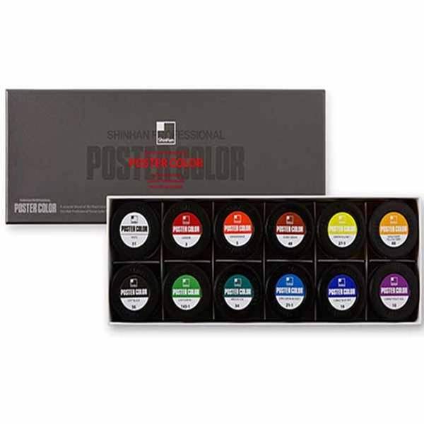 확대된 대표 신한포스터칼라 전문 40ml 12색 - 31447