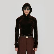 ZOZI Hoodie Jersey Top - Brown