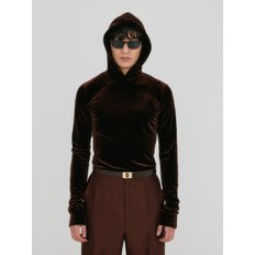 ZOZI Hoodie Jersey Top - Brown