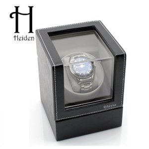 하이덴 하이덴 버사 엘리트 싱글 와치와인더 VR001-Black leather 명품 시계보관함 1구 화이트 스티치
