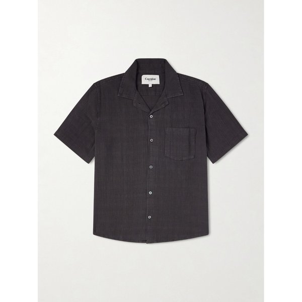 코리더 컨버터블 칼라 체크 코튼 셔츠 46376663163008710