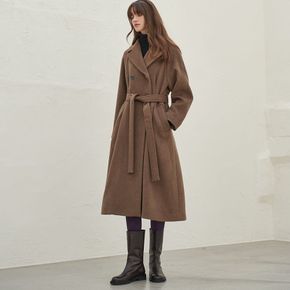 CASH DOUBLE FLARE COAT_BROWN