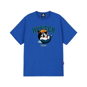 HUNTER CAT GRAPHIC 티셔츠 - 블루