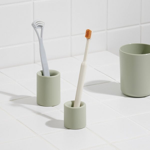 실리콘 원형 칫솔꽂이 민트 J73N901168400