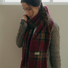 Ombre check muffler_3color