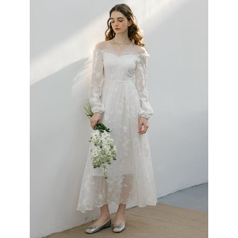 던드롭 DD_Bride lace embroidered dress