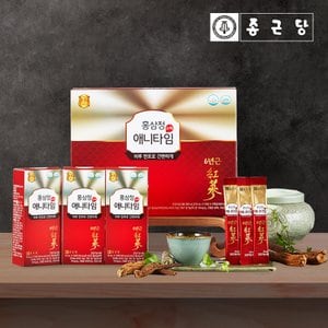 종근당 국내산 6년근 홍삼 농축액 스틱 홍삼정 애니타임 선물세트 + 쇼핑백