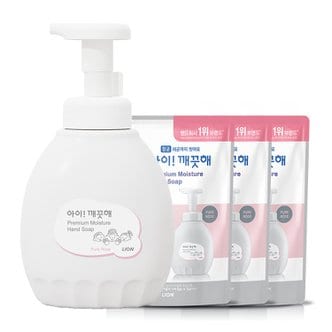 아이깨끗해 프리미엄 퓨어로즈 450ml용기 x 1개 + 400ml리필 x 3개