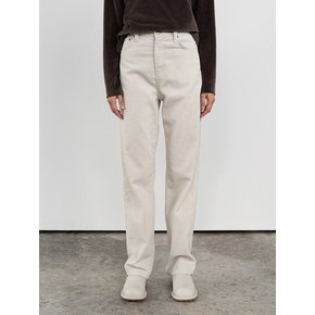 corduroy straight pant (light grey)