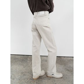 corduroy straight pant (light grey)