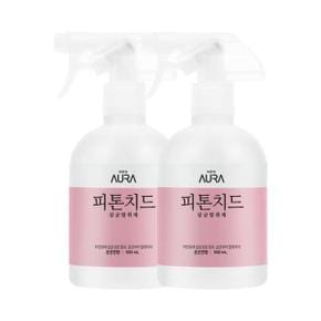 아우라 피톤치드 살균탈취제 500ml (피톤치드 은은한향) 2개입 .