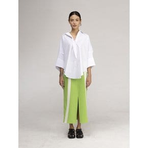 Long Frame Skirt_green/white