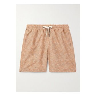 프레스코볼 카리오카(Frescobol Carioca) 프레스코볼 카리오카 산토스 스트레이트 미드 렝스 스윔 쇼츠 46376663162873357