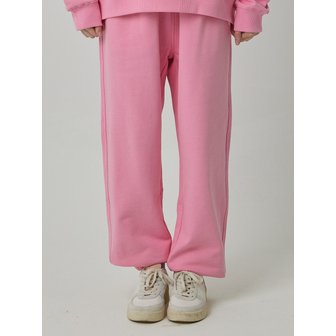 원더플레이스 SIGNATURE LOGO SWEAT PANTS [PINK]