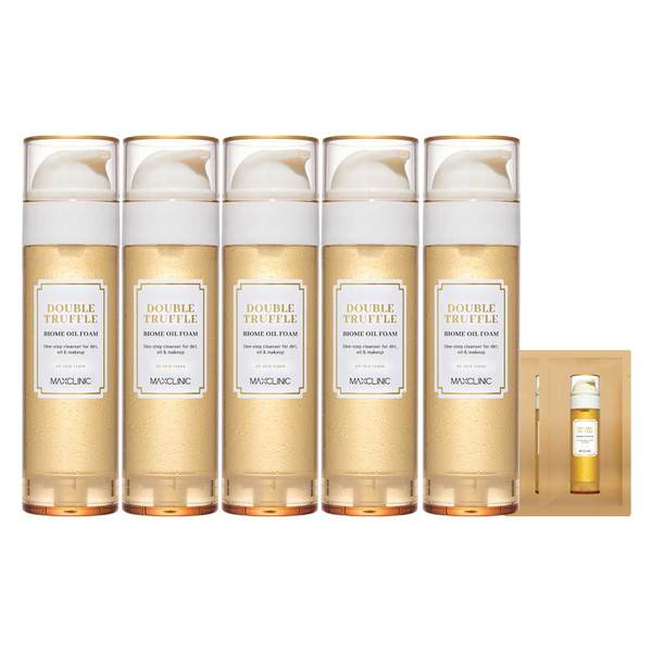 [홈쇼핑 최신상] 맥스클리닉 오일 폼 클렌징 더블 트러플 바이옴 110g 5개+샘플2개