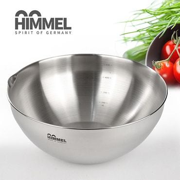 제이큐 HIMMEL 힘멜 스텐레스 눈금 비빔그릇 대형믹싱볼32cm