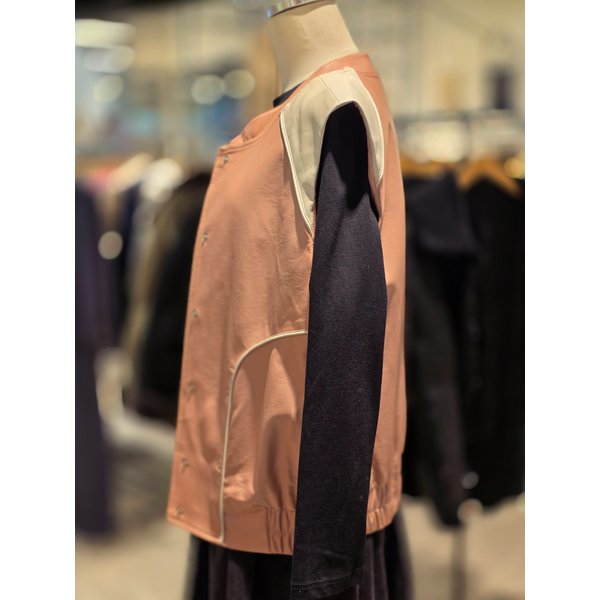 [파주점] 랩 배색포인트 레더 베스트 AQ1LZ260