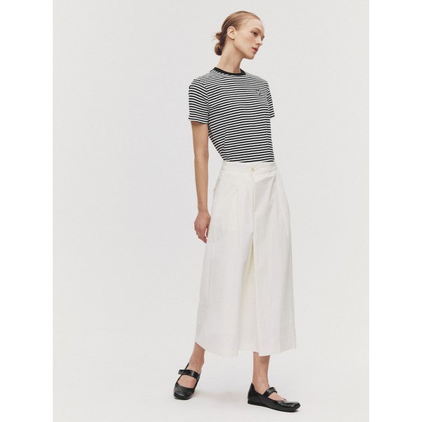 코튼 터치 A라인 롱 스커트(MAFASK02MIV)