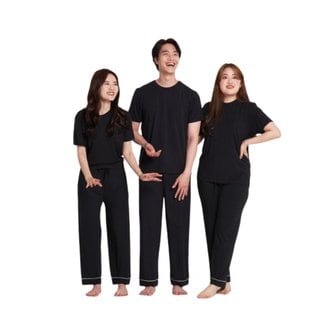 립밤 1+1+1 Lipbbam 바이립밤 텐셀 이지 올 파자마 긴바지+반팔티+반바지 3장 1세트 LDM7701