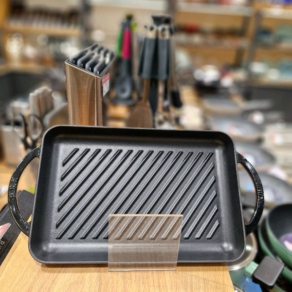 [파주점] 스마트 무쇠 사각 그릴 블랙 33x22cm