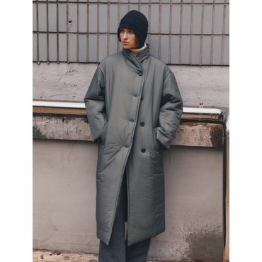 케리에르 THINSULATE PADDED COLLARLESS LONG COAT