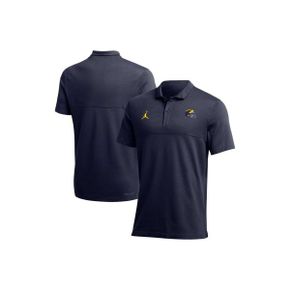 3664625 Jordan Brand Mens Navy Michigan Wolverines 2022 Coaches Performance Polo