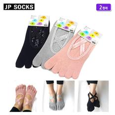 [JP SOCKS]더블밴드논슬립 필라테스 요가 양말 2켤레 (5514726)