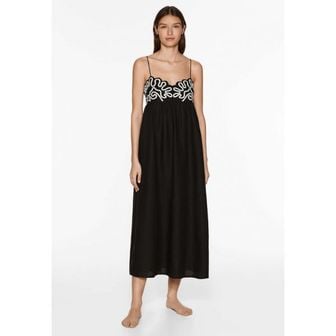 이스퀘어 4618952 OYSHO STRAPPY - Day dress black