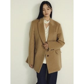 OVERFIT JACKET WOOL COAT BEIGE