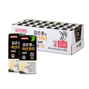 [숨결]삼육식품 검은콩국산귀리 190ml 24개