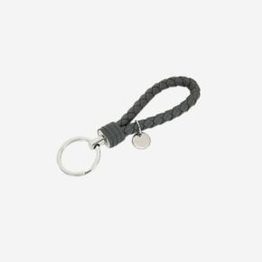 보테가 베네타 로고 태그 키링 그레이 Bottega Veneta Logo Tag Keyring Grey