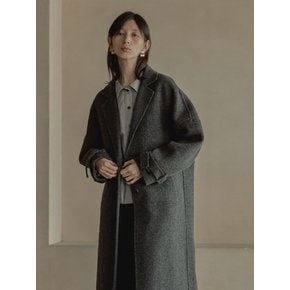 Handmade oversized wool long coat -3color