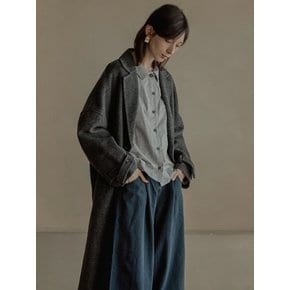 Handmade oversized wool long coat -3color