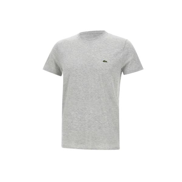 확대된 대표 라코스테 피마 코튼 저지 크루넥 티셔츠 TH6709CCA GRAY DOM