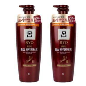 [뷰티풀드] 려 홍진단 홍삼 트리트먼트 손상모발용 820ml 2개 (11515544)