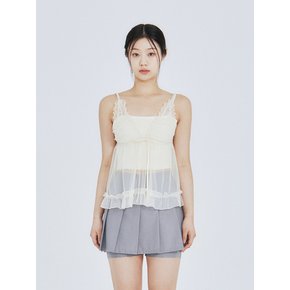 Lucy sleeveless set (Cream)