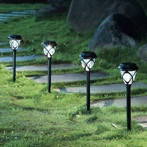 태양광 LED 미니 격자형 정원등 2p, 주백색