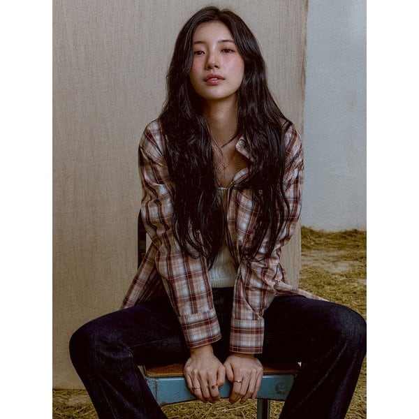 [SUZY] 체크 셔츠 MP3W2294