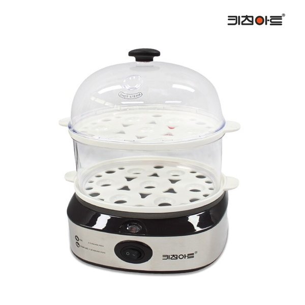 라팔 라운드 에그찜기 2단 전기찜기 만두찜기 다용도찜기