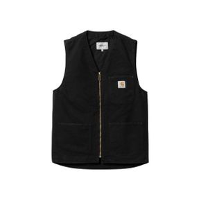 칼하트 WIP 아버 베스트 블랙 에이지드 캔버스 Carhartt WIP Arbor Vest Black Aged Canvas