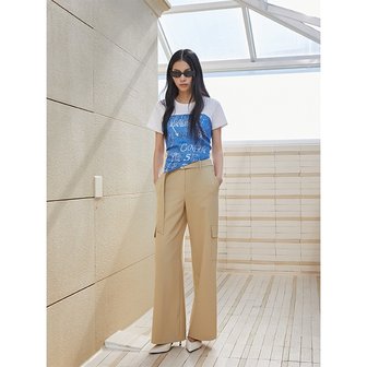 에고이스트 [시흥점] 여성 빅포켓 포인트 벨티드 와이드팬츠 (ER1WP260)