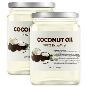 코코넛오일 엑스트라버진 900ml (450ml x 2병)