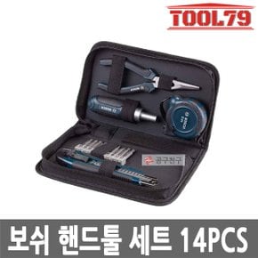 핸드툴 세트 14PCS 악세사리 롱노즈 플라이어 스크류드라이버 라쳇 커터칼 줄자