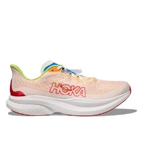 호카오네오네 HOKA ONE ONE 마하 6 와이드 남성 러닝화 화이트 오렌지 1147833 WLR